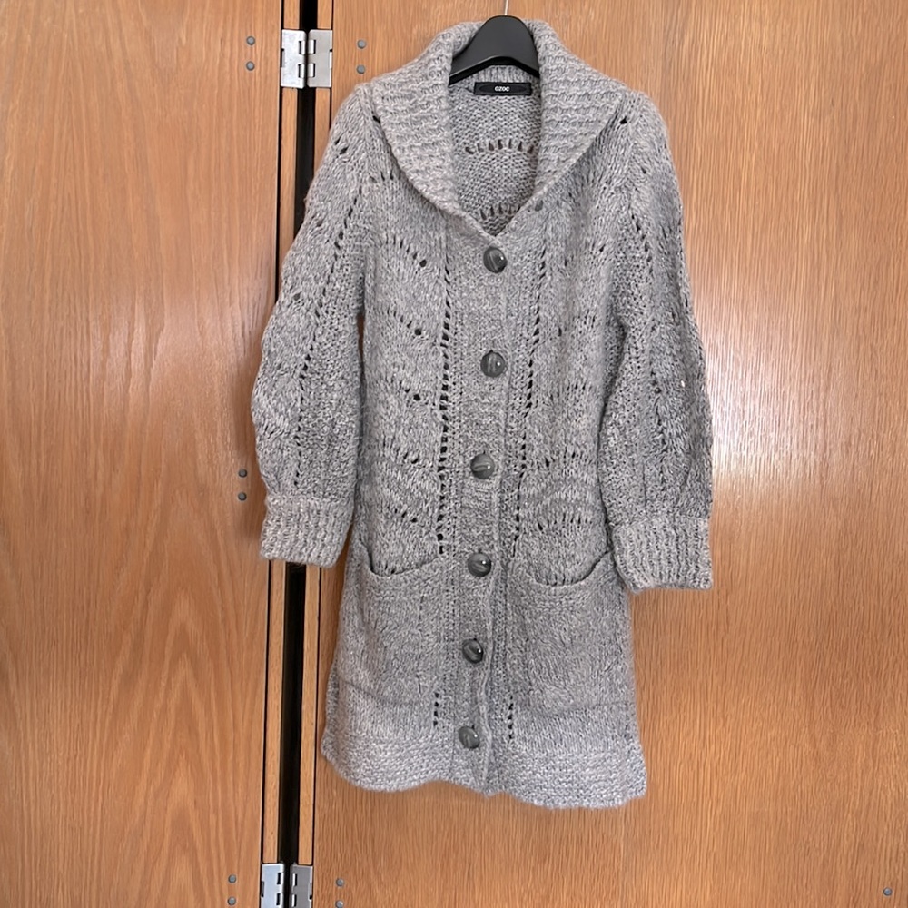 Grey/Silver long cardigan